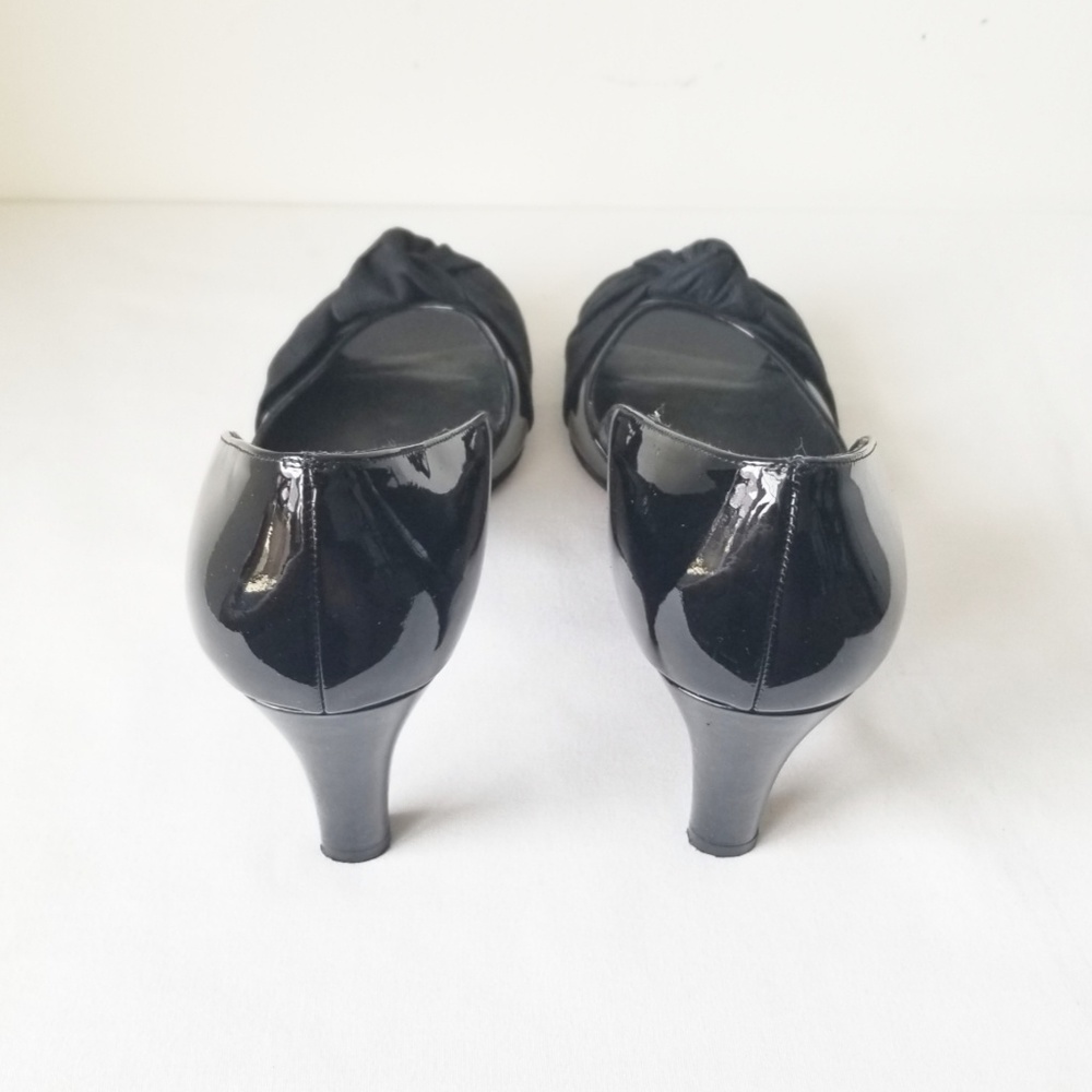 Stuart Weitzman Knotted D'orsay Open-Toe Heels - image 4